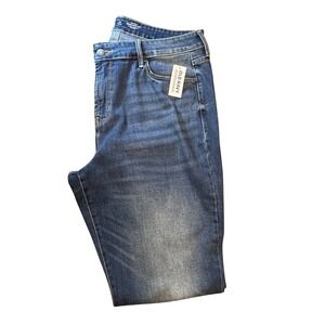 Old Navy Kicker Boot-Cut Jeans Women 14 Petite Blue High Rise Y2K 449782-00-1